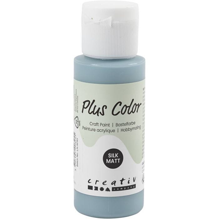 Plus Color- Askartelumaali, huurrettu sininen, 60 ml/ 1 pll