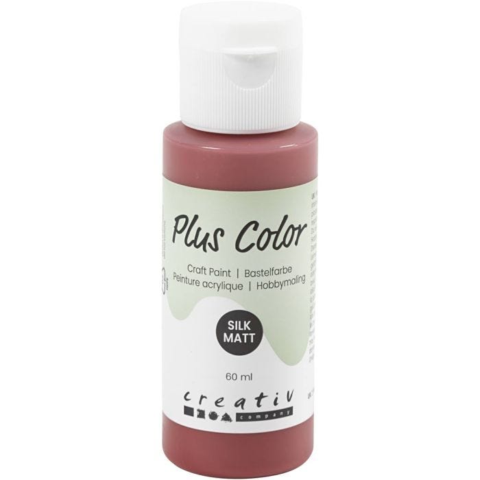 Plus Color- Askartelumaali, viininpunainen, 60 ml/ 1 pll
