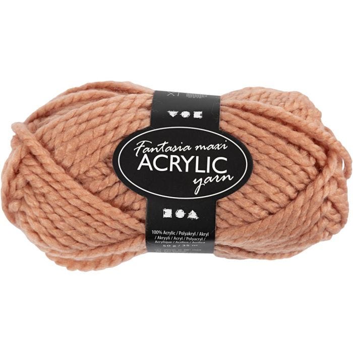 Fantasia-akryylilanka, Pit. 35 M, Maxi, puuteri, 50 g/ 1 kerä