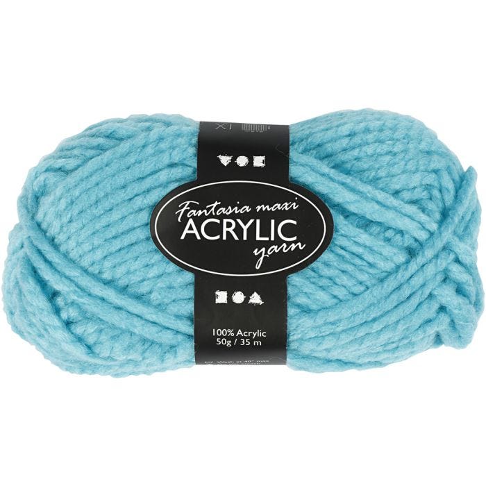 Fantasia-akryylilanka, 35 M, Maxi, turkoosi, 50g/ 1 kerä