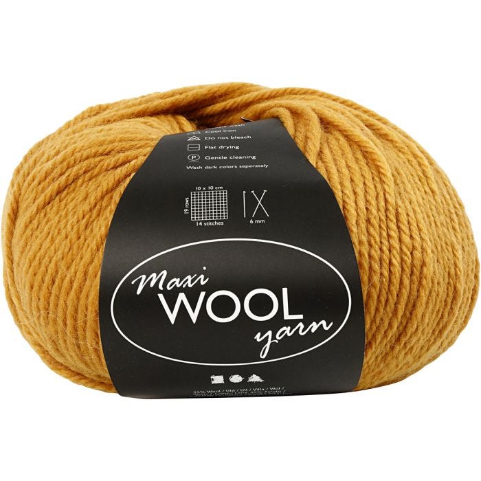 Villalanka, 125 M, tummankeltainen, 100g/ 1 kerä