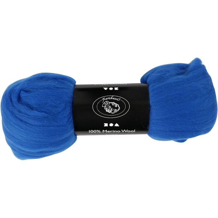 Merinovilla, 21 my, kobaltin sininen, 100g/ 1 pkt