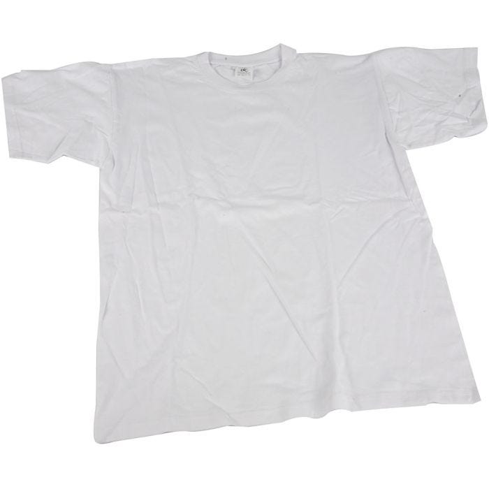 T-paidat, Lev: 60 cm, koko XX-large, O-aukkoinen, 145 g, valkoinen, 1 kpl