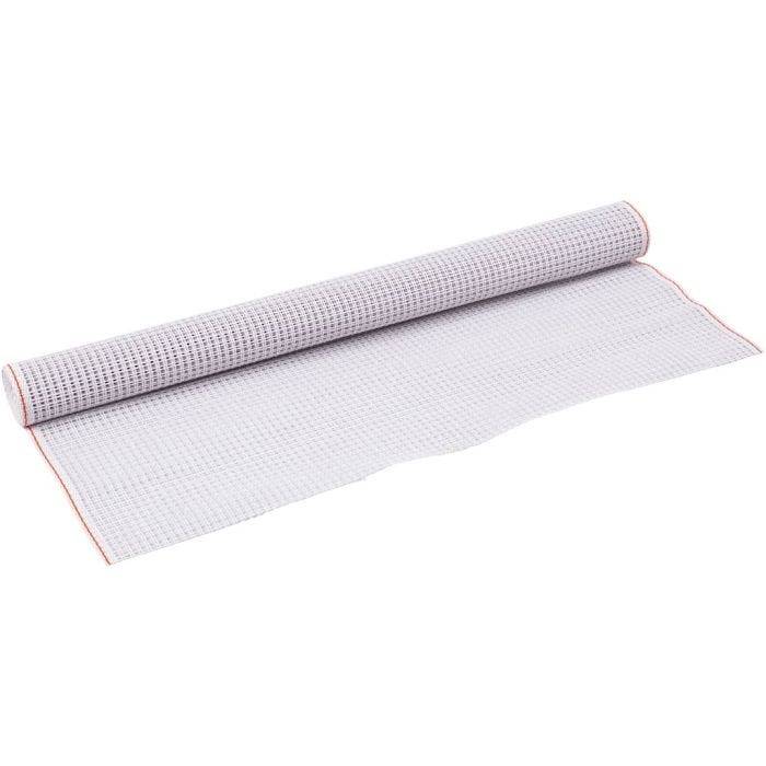 Ryijynpohjaverkko, Lev: 50 cm, luonnonvalkonen, 1m/ 1 rll