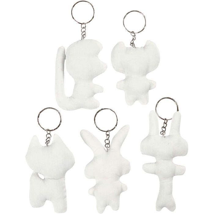 Kangashahmot ja avainrengas, Kork. 6-10 cm, 5 kpl/ 1 pkt
