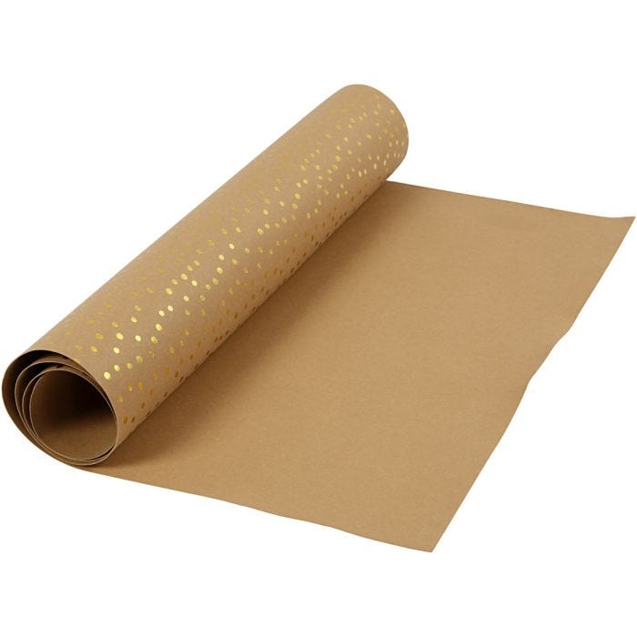 Nahkapaperi, Lev: 50 cm, yksi värillinen,folio, 350 g, vaaleanruskea, kulta, 1m/ 1 rll