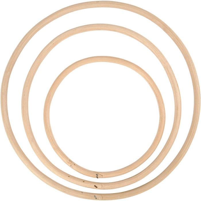 Bamburengas, halk. 15,3+20,3+25,5 cm, 3 kpl/ 1 set