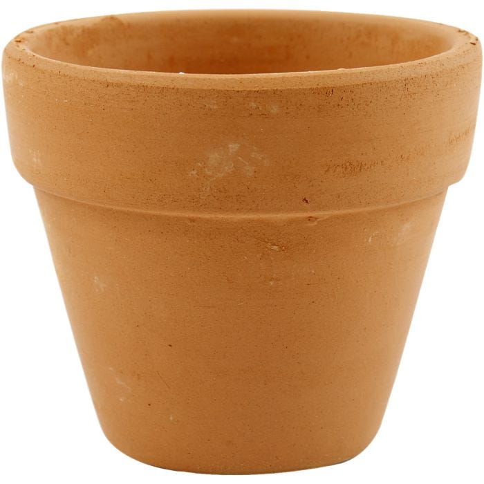 Kukkaruukku, Kork. 6,5 cm, halk. 7 cm, 24kpl/ 1 pkt