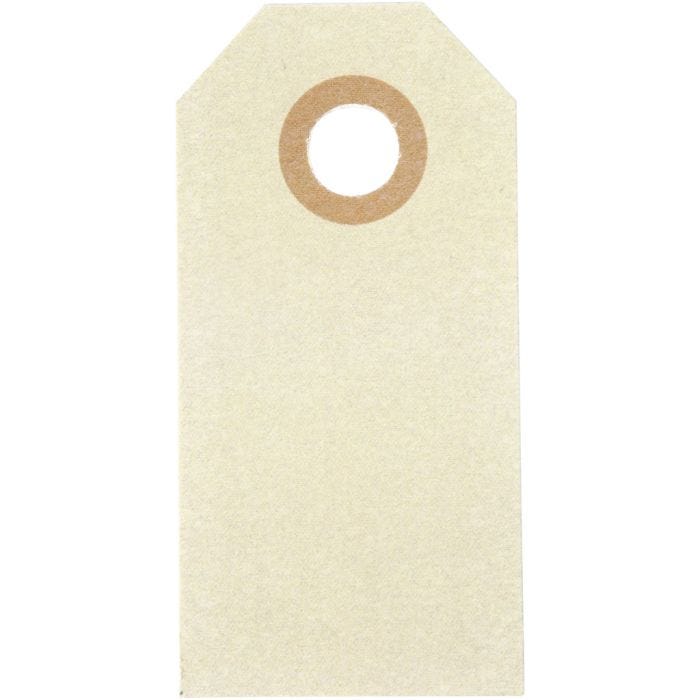 Manillaetiketit, koko 3x6 cm, 250 g, kerma, 1000kpl/ 1 pkt