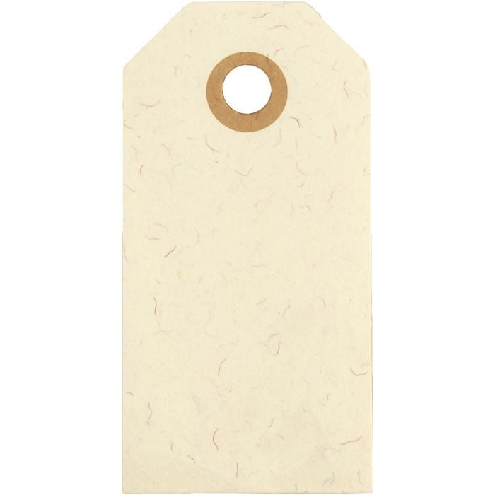 Manillaetiketit, koko 4x8 cm, 250 g, kerma, 20kpl/ 1 pkt