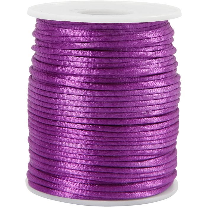 Satiininyöri, paksuus 2 mm, violetti, 50 m/ 1 rll