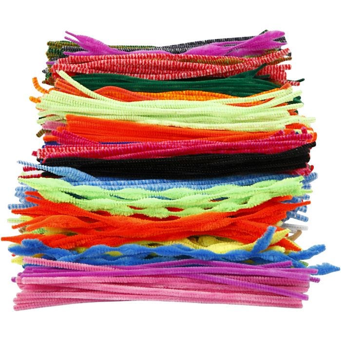 Askartelupunos, Pit. 30 cm, paksuus 6-15 mm, värilajitelma, 500 laj/ 1 pkt