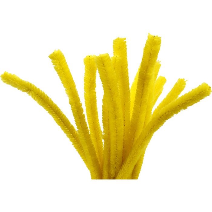 Askartelupunos, Pit. 30 cm, paksuus 15 mm, keltainen, 15 kpl/ 1 pkt