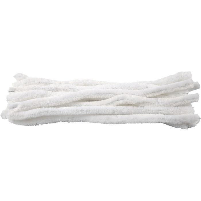 Askartelupunos, Pit. 30 cm, paksuus 15 mm, valkoinen, 15 kpl/ 1 pkt
