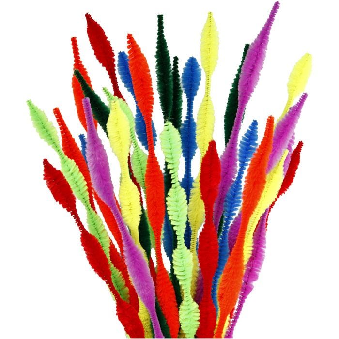 Askartelupunos, punottu, Pit. 30 cm, paksuus 5-12 mm, värilajitelma, 28 laj/ 1 pkt