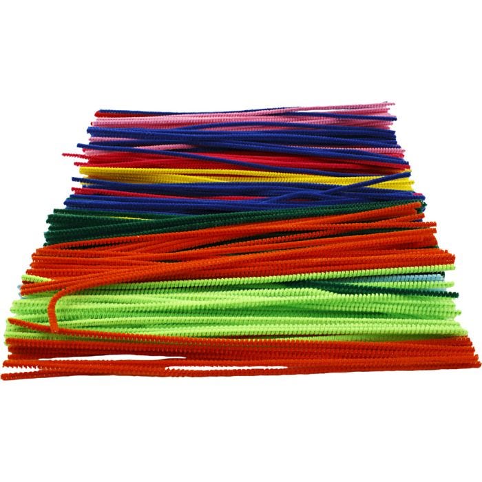 Askartelupunos, Pit. 30 cm, paksuus 4 mm, värilajitelma, 300 laj/ 1 pkt