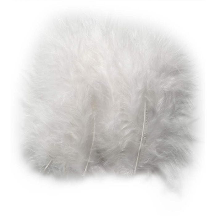 Höyhenet, koko 5-12 cm, valkoinen, 15 kpl/ 1 pkt