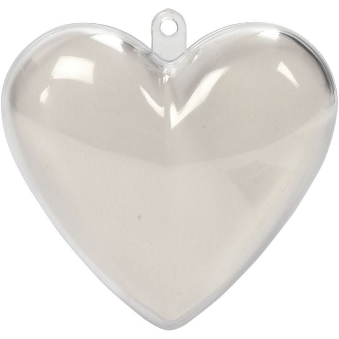 Koristesydän, Kork. 6,5 cm, kuulto, 10 kpl/ 1 pkt