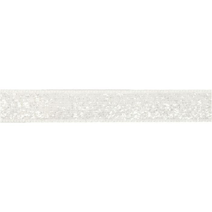 Koristenauha, Lev: 10 mm, valkoinen, 5 m/ 1 rll