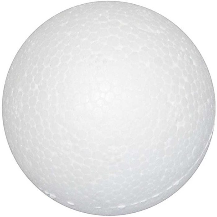 Styrox-pallot, halk. 3 cm, valkoinen, 100 kpl/ 1 pkt
