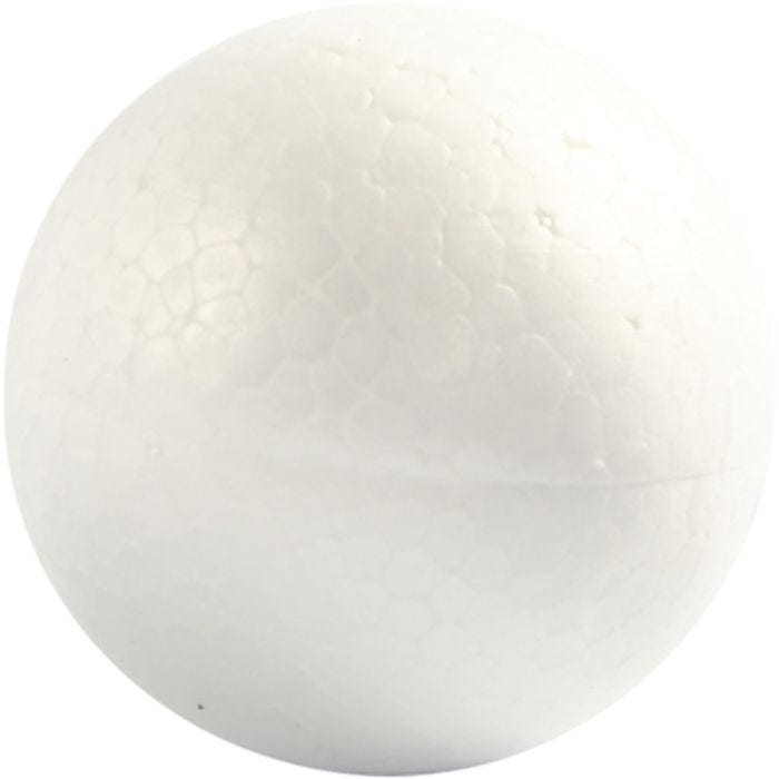 Styrox-pallot, halk. 5 cm, valkoinen, 5kpl/ 1 pkt