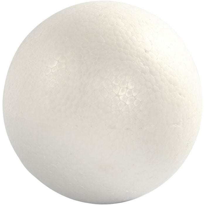 Styrox-pallot, 14,8 cm, valkoinen, 1 kpl