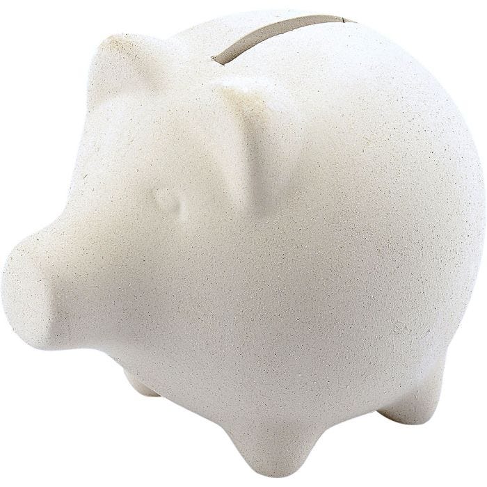 Säästöpossu, Kork. 9 cm, Pit. 11 cm, 10 kpl/ 1 pkt