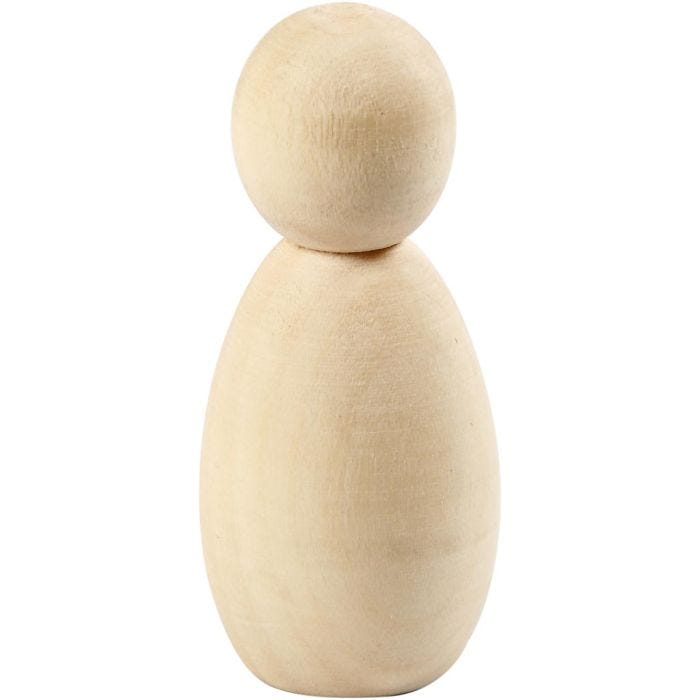 Puinen hahmo, Kork. 6 cm, 5 kpl/ 1 pkt
