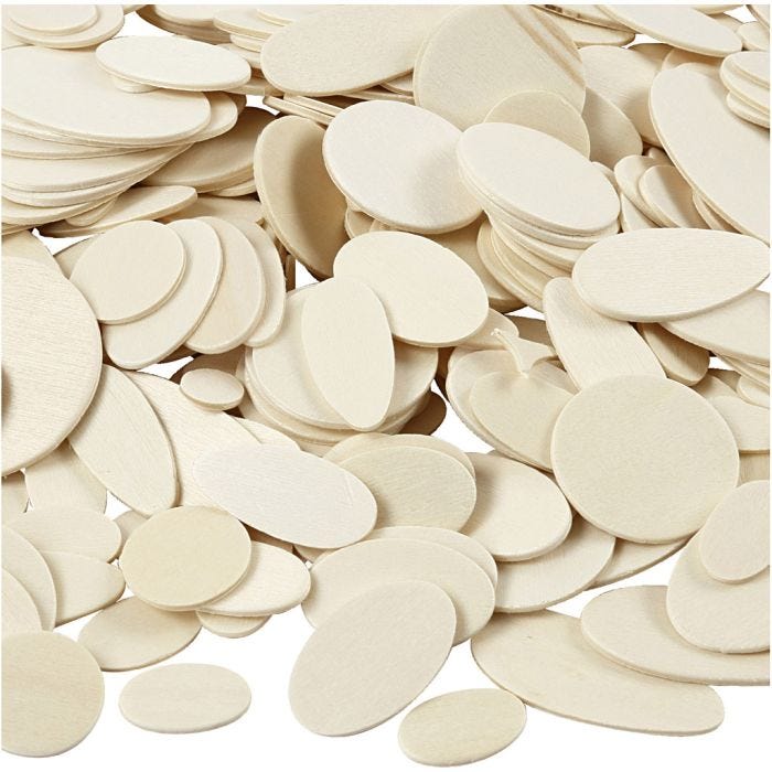 Puumosaiikit, koko 1-5 cm, 600 kpl/ 1 pkt