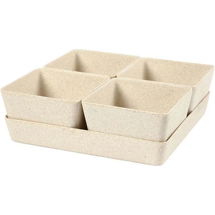 Kukkaruukut, 8 cm, 19,5 cm, 1 set