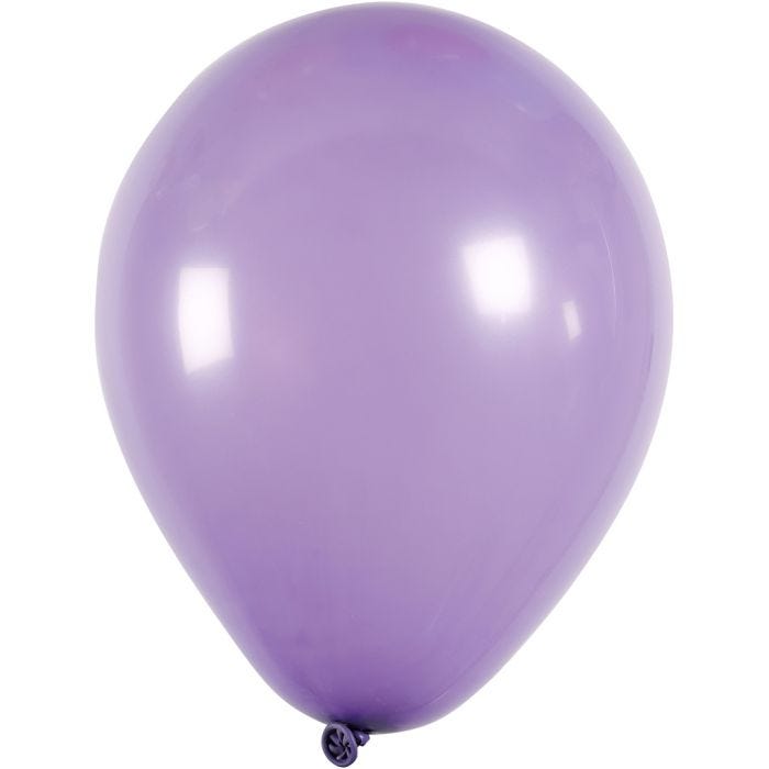 Ilmapallot, pyöreät, halk. 23 cm, violetti, 10 kpl/ 1 pkt