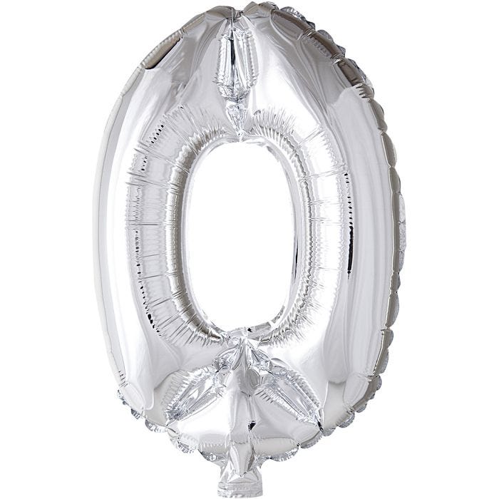 Folioilmapallo, 0, 41 cm, hopea, 1 kpl
