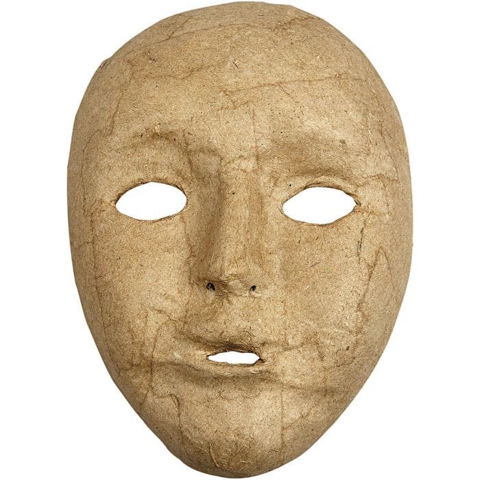 Pahvinaamio, 17,5 cm, 12,5 cm, 1 kpl