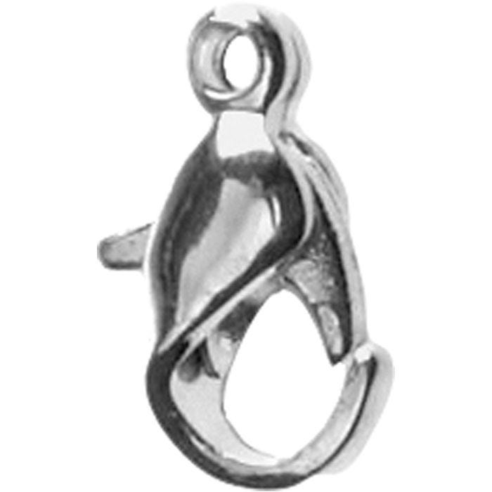 Karabiinilukot, Pit. 10 mm, hopeanväriset, 10 kpl/ 1 pkt