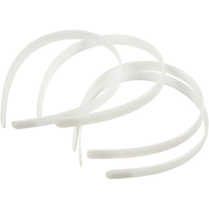 Hiuspanta, Lev: 13 mm, valkoinen, 5 kpl/ 1 pkt