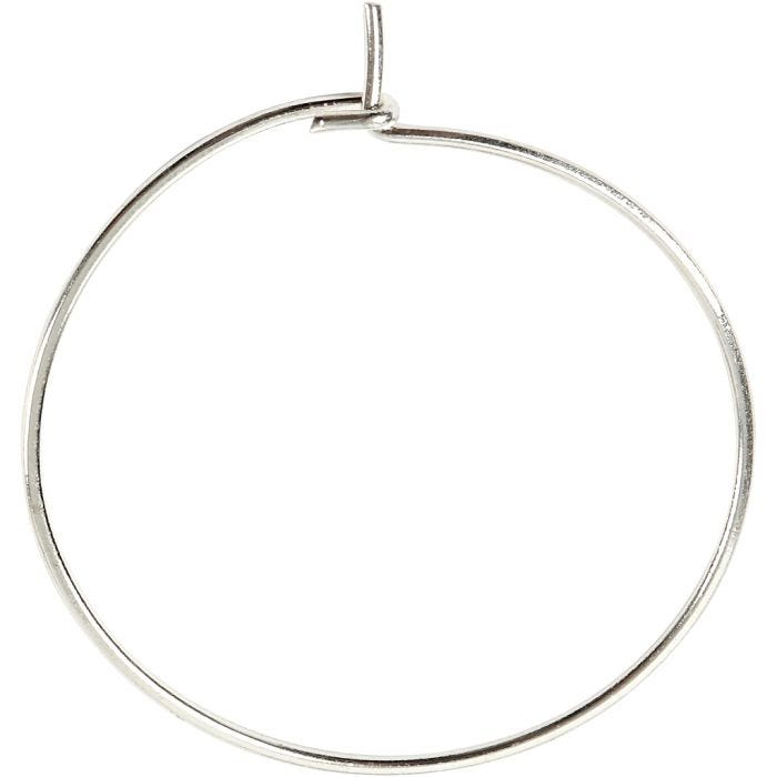 Korurenkaat, halk. 20 mm, hopeanväriset, 8 kpl/ 1 pkt
