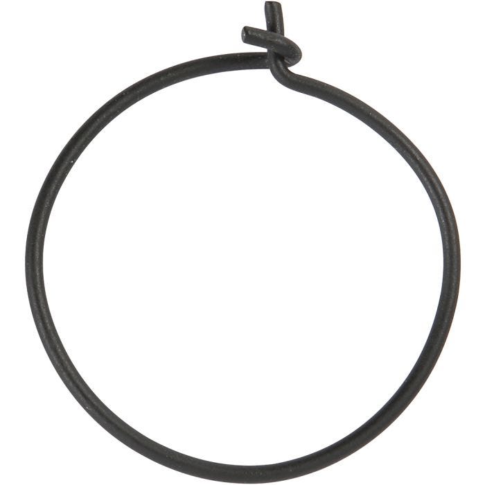 Korurenkaat, halk. 20 mm, musta, 8 kpl/ 1 pkt