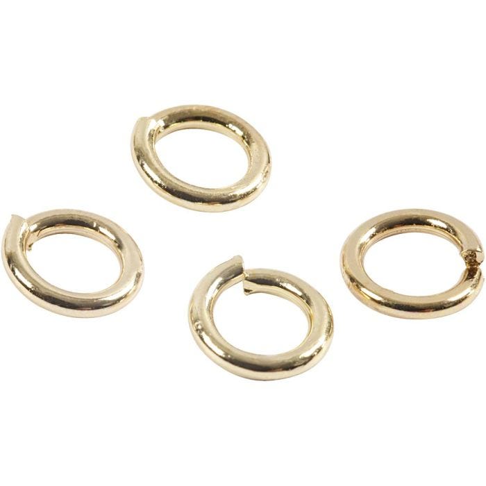 Välirengas, paksuus 0,7 mm, kullanvärinen, 500 kpl/ 1 pkt