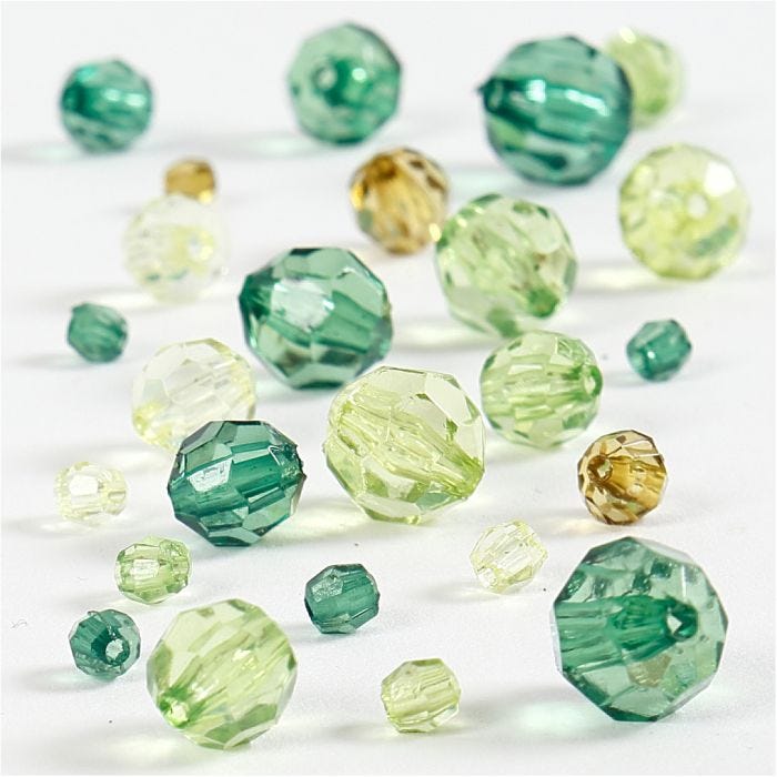 Särmähelmet, koko 4-12 mm, aukon koko 1-2,5 mm, glitter vihreä, 45g/ 1 pkt