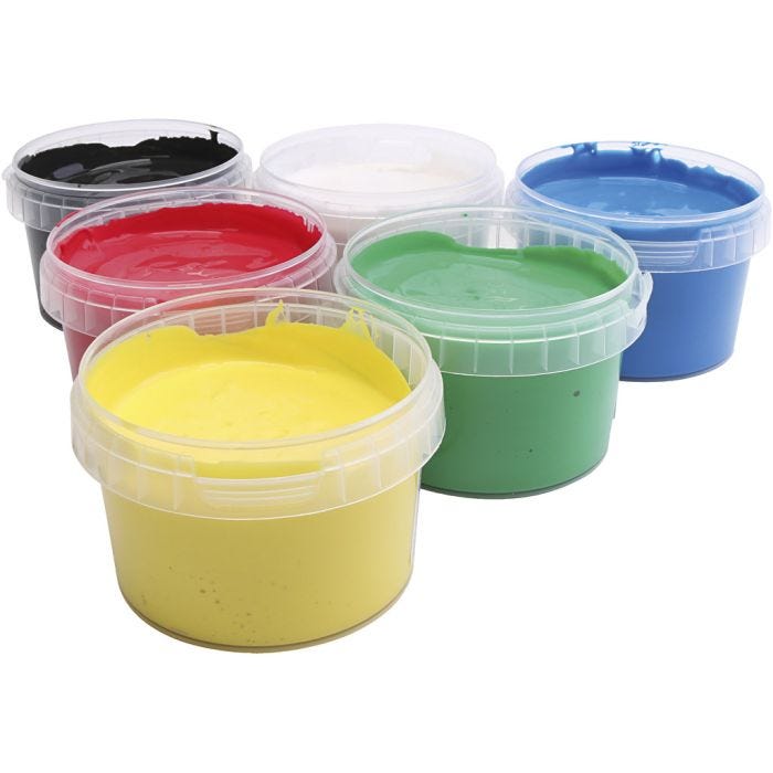 PRIMO Sormiväri, värilajitelma, 6x250 ml/ 1 pkt