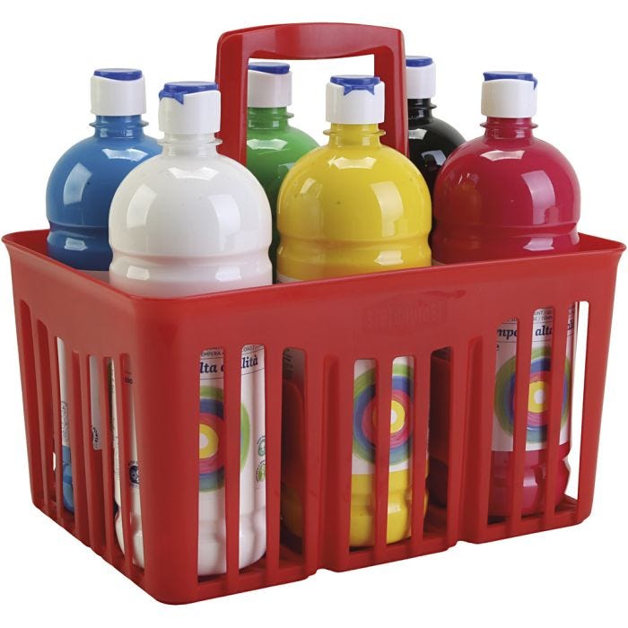 
Temperamaali Matta, matta, värilajitelma, 6x1000 ml/ 1 pkt