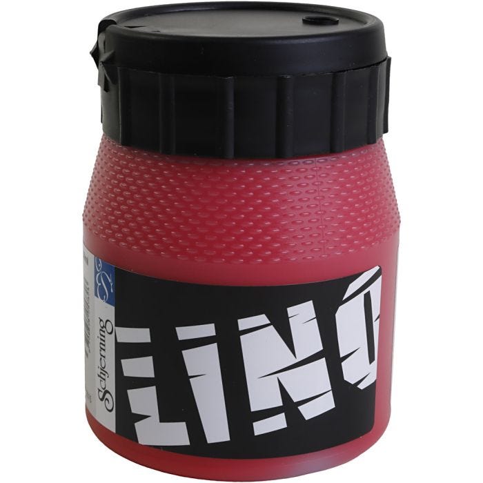 Linoväri, punainen, 250 ml/ 1 tb