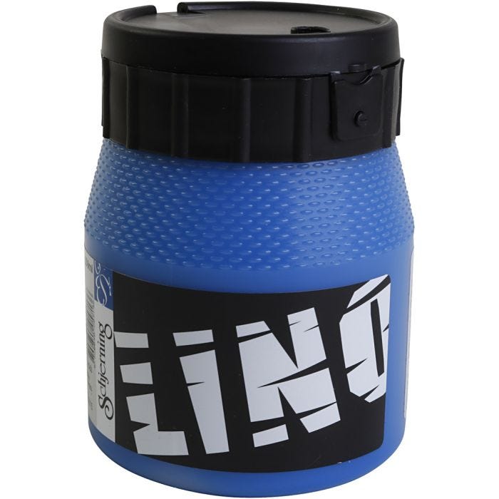 Linoväri, sininen, 250 ml/ 1 tb