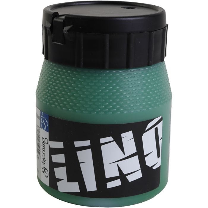 Linoväri, vihreä, 250 ml/ 1 tb