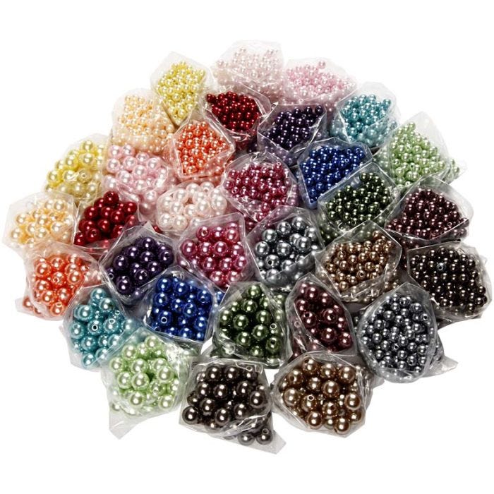 Vahahelmilajitelma, 6+10 mm, 1,5+2 mm, värilajitelma, 32x20g/ 1 pkt