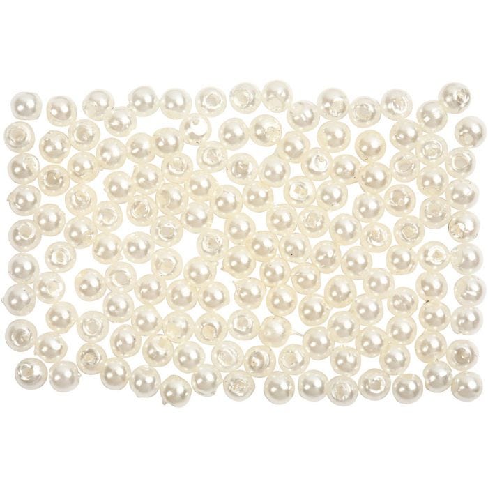 Vahahelmet, halk. 3 mm, aukon koko 0,7 mm, helmiäinen, 150 kpl/ 1 pkt