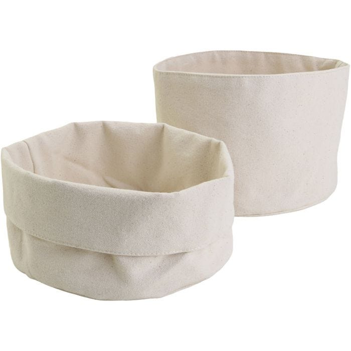 Kangaskori, Kork. 14,5 cm, halk. 20 cm, 385 g, vaalea natural, 10 kpl/ 1 pkt
