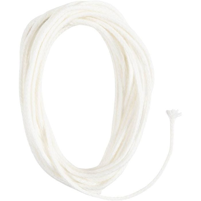 Mehiläisvahakynttilöiden sydänlanka, Käytetään mehiläisvahasta valmistetuissa kynttilöissä., nro 3, paksuus 2-3 mm, 100 g, 3 m/ 1 pkt