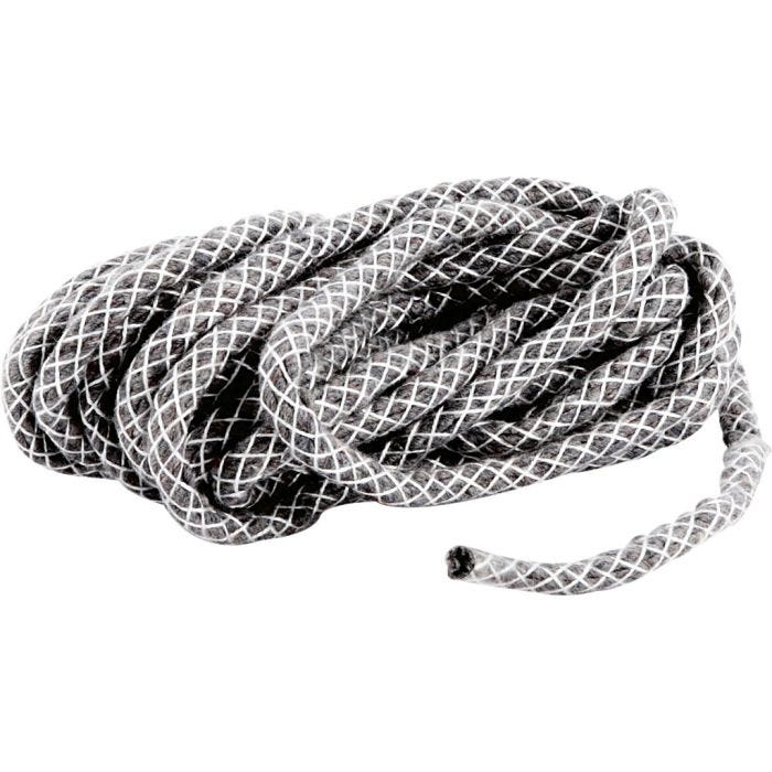 Ulkokynttilöiden sydänlanka, Sopii kynttilöihin, joiden halkaisija on enintään 12 cm., paksuus 5 mm, 5 m/ 1 pkt