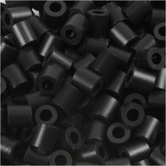 Nabbi- putkihelmet, 5x5 mm, 2,5 mm, medium, musta (32220), 1100kpl/ 1 pkt